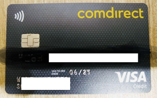So knnte die neue Visa-Card fr o2-Comdirect Kunden zunchst aussehen.