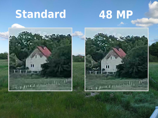 Oppo Find X2 Lite: Standard- vs. 48-Megapixel-Modus