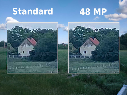 Oppo Find X2 Neo: Standard- vs. 48-Megapixel-Modus