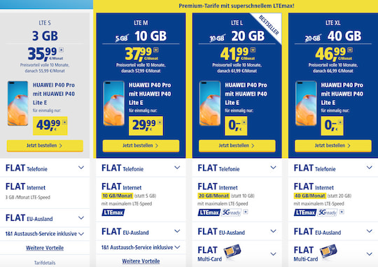 Die neuen Preise fr die Tarif-Smartphones-Bundles