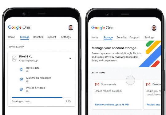 Die neuen Features von Google One