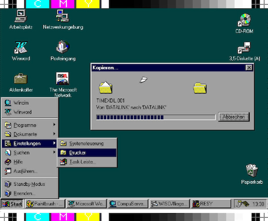 Desktop und neues Startmen in Windows 95