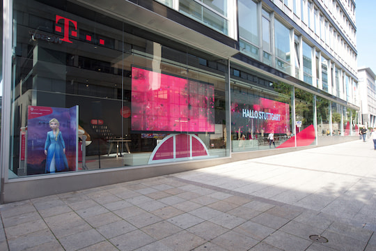 Der Telekom Flagship-Store ist in Stuttgart, Knigsstr. 34