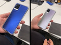 Dasselbe Smartphone in Blau und Silber