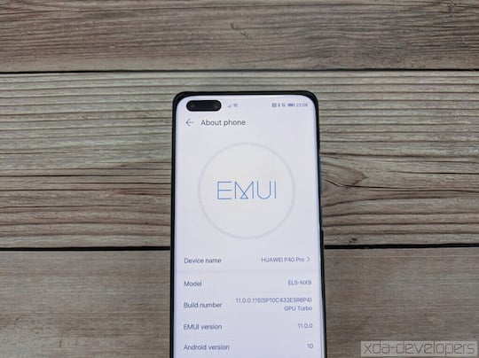 EMUI 11 Update fr das Huawei P40 Pro
