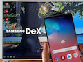 Samsung Dex auf einem LG-Fernseher ber ein Galaxy S10+ 