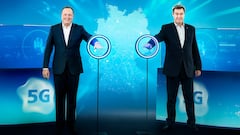 Markus Haas und Markus Sder weihen das 5G-Netz von o2 ein