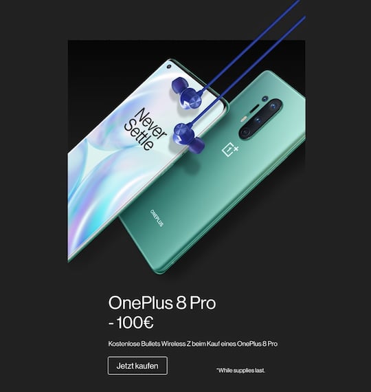 Schlechter Deal: OnePlus 8 Pro im Herstellershop