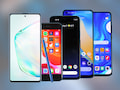 Note 10 Lite, iPhone SE (2020, Pixel 4a, realme 7 Pro und Poco F2 Pro