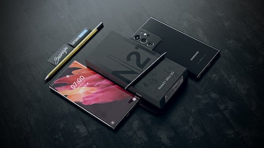Mgliches Design des Galaxy Note 21 Ultra