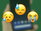 Traurige Emojis