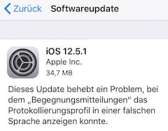 iOS 12.5.1 verfgbar