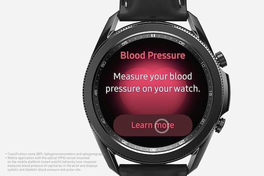 Blutdruck messen auf der Galaxy Watch 3