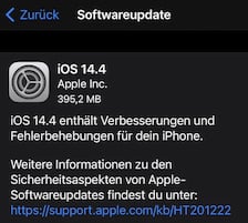 iOS 14.4 schliet kritische Lcken