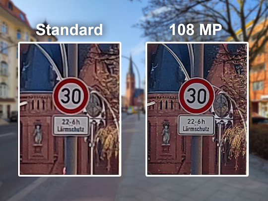 realme 8 Pro: Standardmodus vs. 108-Megapixel-Modus