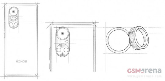Mgliches Ring-Design der Honor-50-Kamera