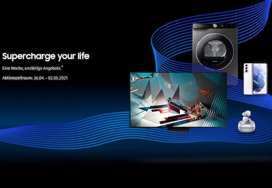 Samsung-Shopping-Event „Supercharge your life“