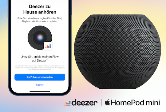 Deezer als Standard-Dienst auf dem Apple HomePod
