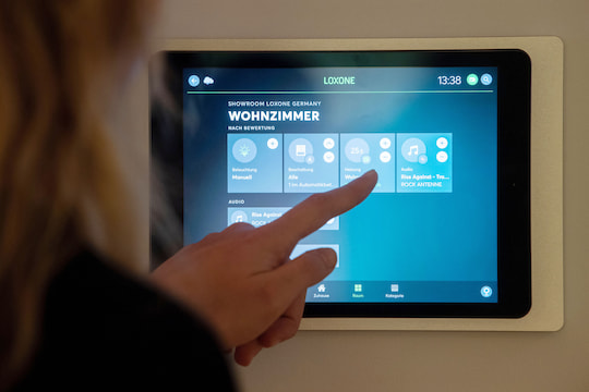 Smart-Home-App auf einem iPad des Anbieters Loxone 