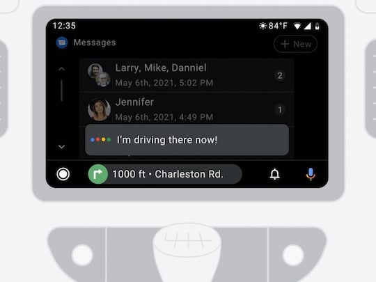 Nachrichten beantworten in Android Auto