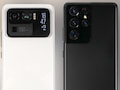 So sehen die Kameras von Xiaomi Mi 11 Ultra (l.) und Samsung Galaxy S21 Ultra aus