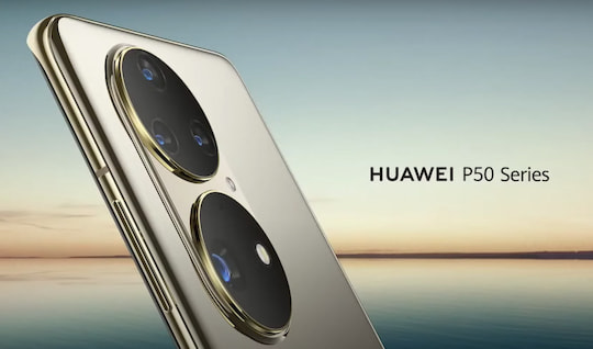 Das Huawei P50 (oder Pro) mit seiner dominanten Kamera-Optik