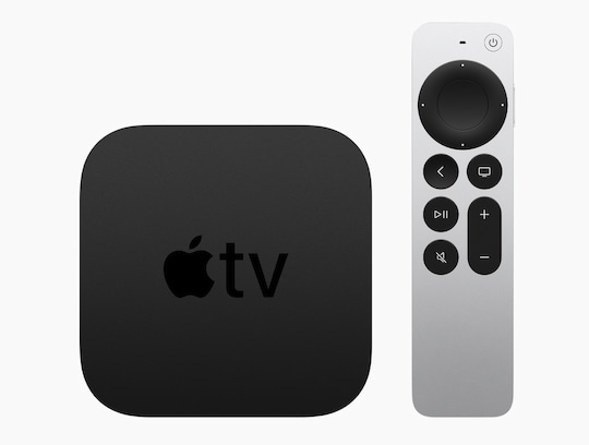 AppleTV mit einer speziellen Fernbedienung gibts ab 20. Juli auch bei der Telekom.