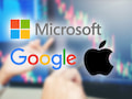 Apple, Google und Microsoft fuhren im vergangenen Quartal zusammen Gewinne von fast 57 Milliarden Dollar ein