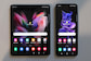 Samsung Galaxy Z Fold 3 5G (l.) und Galaxy Z Flip 3 5G