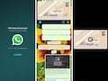 Die neue WhatsApp-Bild-in-Bild-Kontrollleiste (Bildmitte)