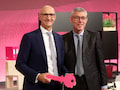 Regelmig stellen Telekom Chef Tim Httges (links) und sein Finanzchef Christian P. Illek (rechts) ihre Quartalszahlen vor.
