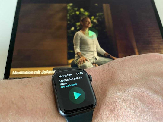Das Training kann auf dem Display der Apple Watch gestartet und auch angehalten werden