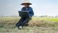 Der Landwirt der Zukunft arbeitet digital, um die Menschen ernhren zu knnen.