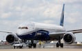 Der erste Boeing 787-10 Dreamliner nach seinem Jungfernflug auf dem Charleston International Airport (USA)