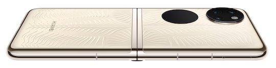 Huawei P50 Pocket: Auseinandergefaltet mit Blick auf die Rckseite