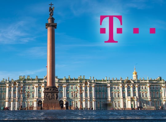 Die Telekom hat in St. Petersburg (Russland) ein eigenes Systemhaus mit 2000 Mitarbeitern. (Das Bild zeigt den Winterpalast)