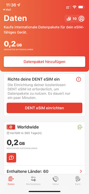 DENT Wireless bietet eSIMs ber eine App an. Denkbar wren aber Angebote fr Wiederverkufer