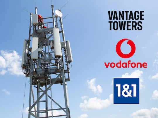 Die ersten Antennen baut die GfTD fr neue Netz von 1&1 u.a. auf den Standorten von Vantage Towers (ehemals Vodafone) auf.