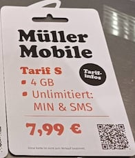 Mller Mobile Tarif S mit 4 GB