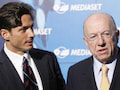 Die Mediaset-Chefs Pier Silvio Berlusconi (l.) und Fedele Confalonieri