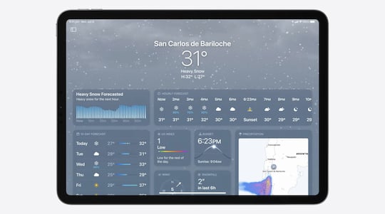Die Wetter-App kommt aufs iPad