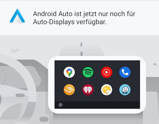 Google schaltet Android Auto am Smartphone ab