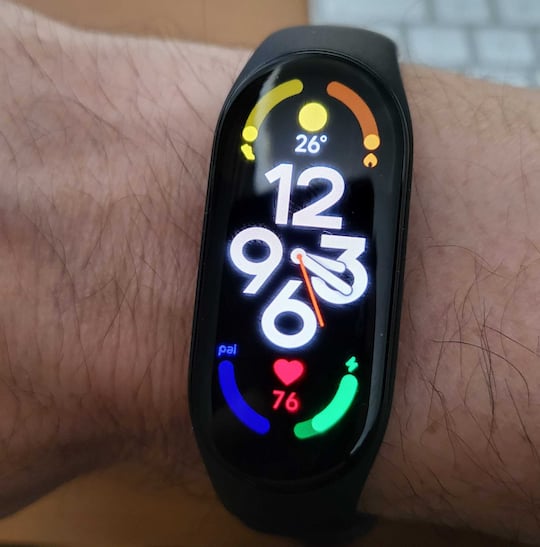 Xiaomi Smart Band 7: Watch Face mit verschiedenen Funktionen