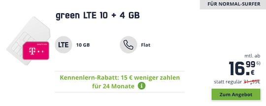green LTE Tarif teurer als bei noch laufender mobilcom-debitel-Aktion
