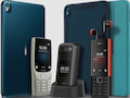 Von links nach rechts: Nokia T10, 8210 4G, 2660 Flip und 5710 Xpress Audio