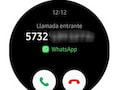 WhatsApp-Anrufbildschirm unter Wear OS 3