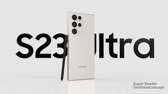 Konzept: Galaxy S23 Ultra in beige