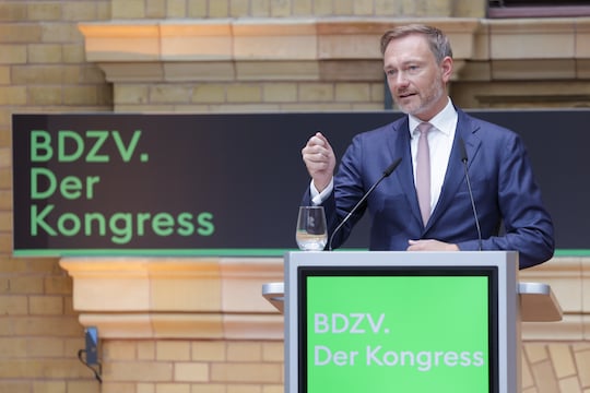 Christian Lindner (FDP) auf dem Kongress des Bundesverbands Digitalpublisher und Zeitungsverleger (BDZV)