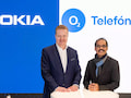 Tommi Uitto, President of Mobile Networks von Nokia, und Mallik Rao, Chief Technology & Information Officer von  o2/Telefnica