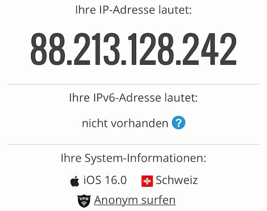 IP-Adresse aus der Schweiz